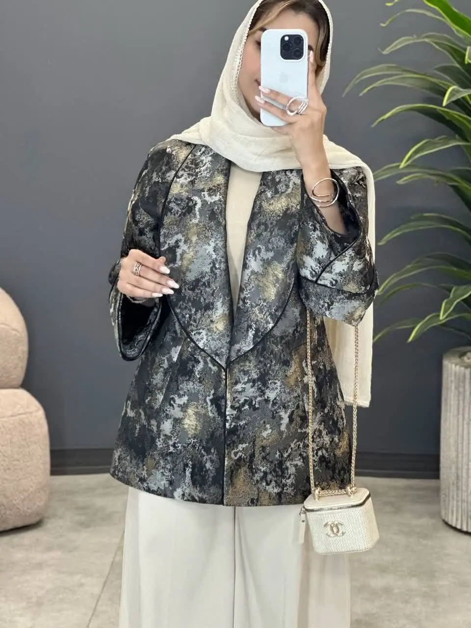 3490-کت ژآکارد طیلا