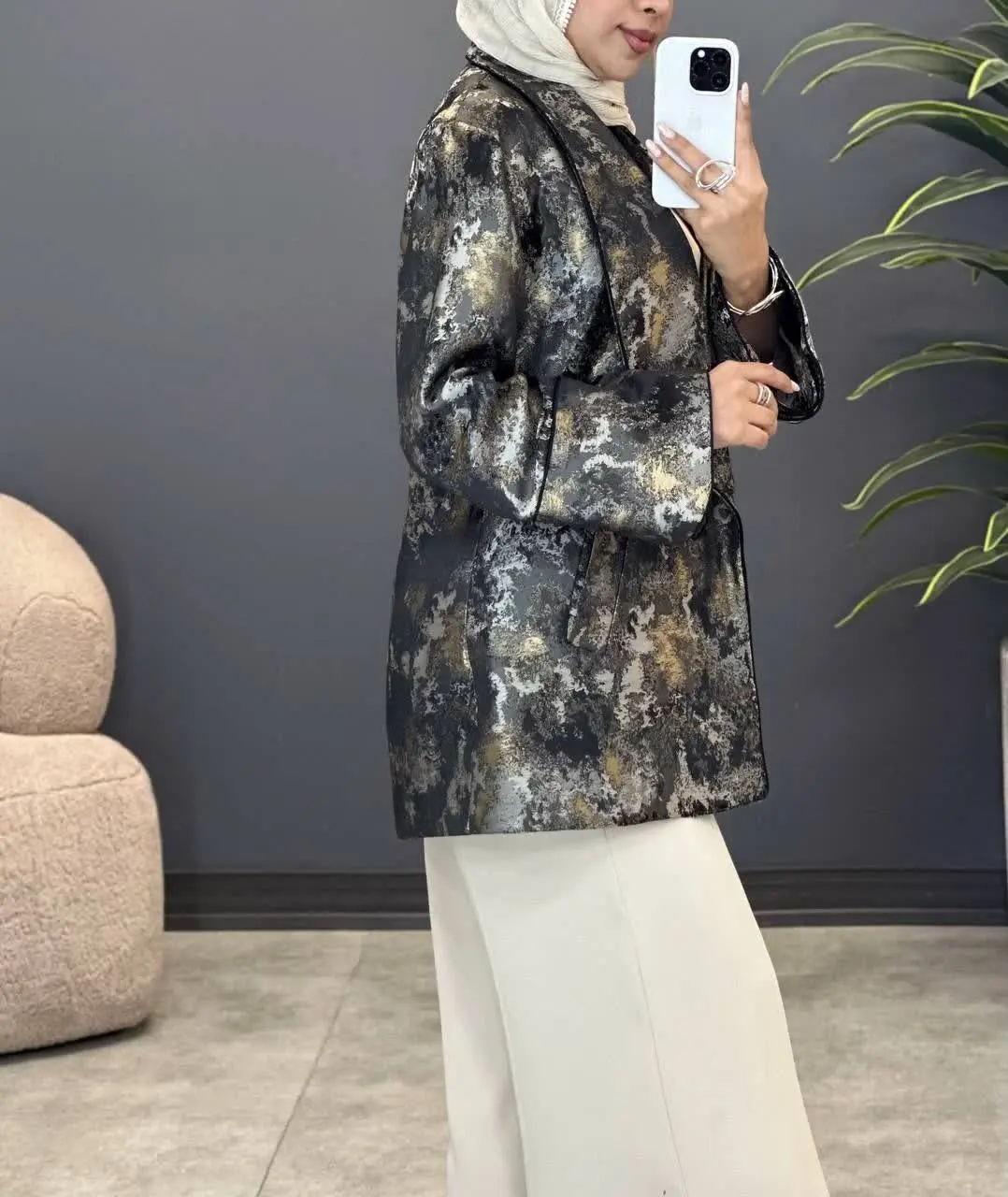 3490-کت ژآکارد طیلا