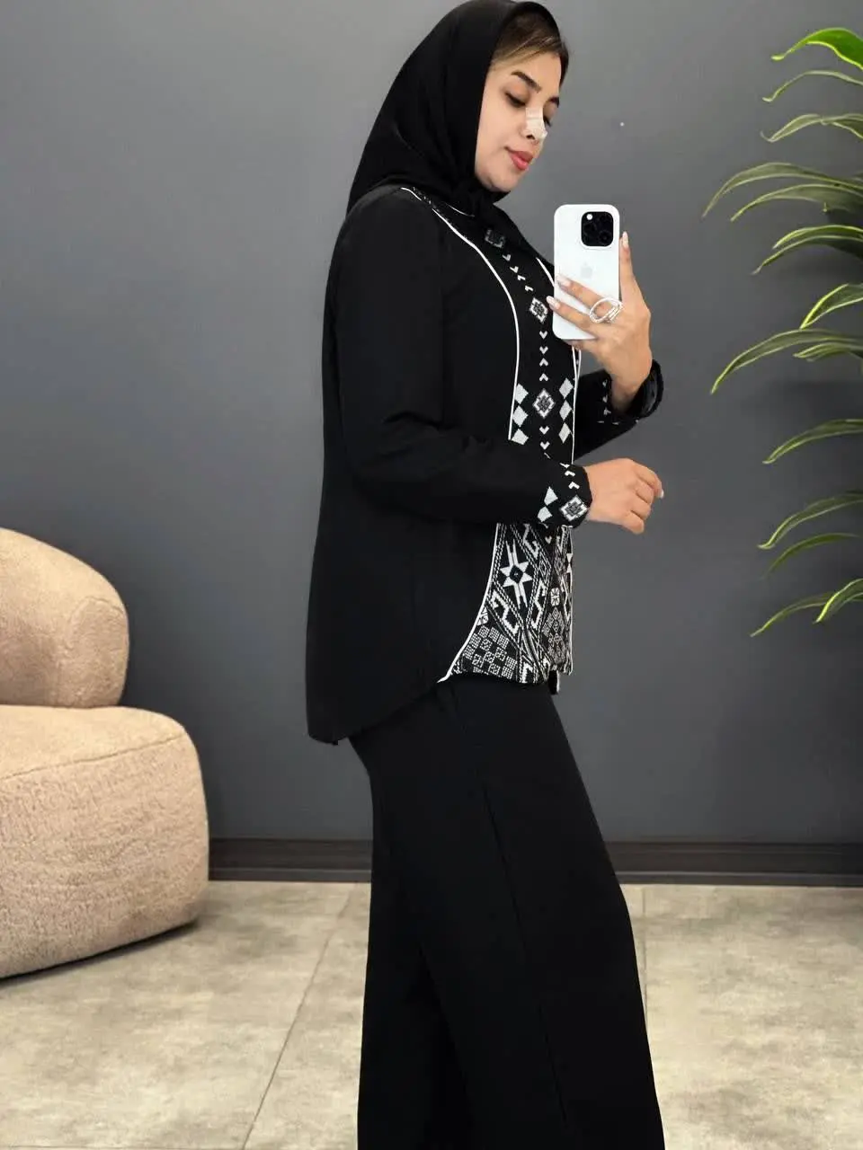 3504-کت و شلوار مغزی دوزی