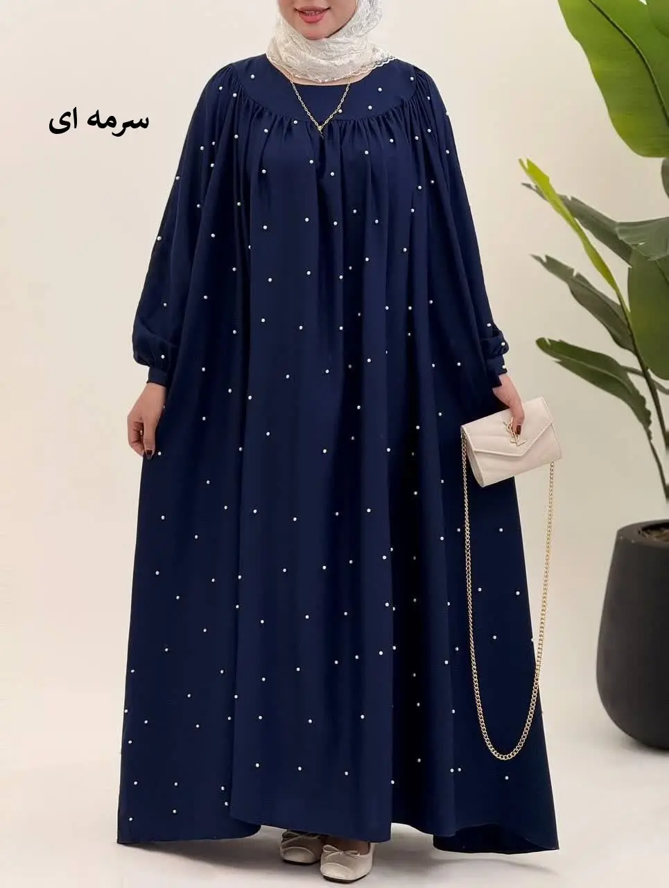 3520-عبایی مزونی ماهلین