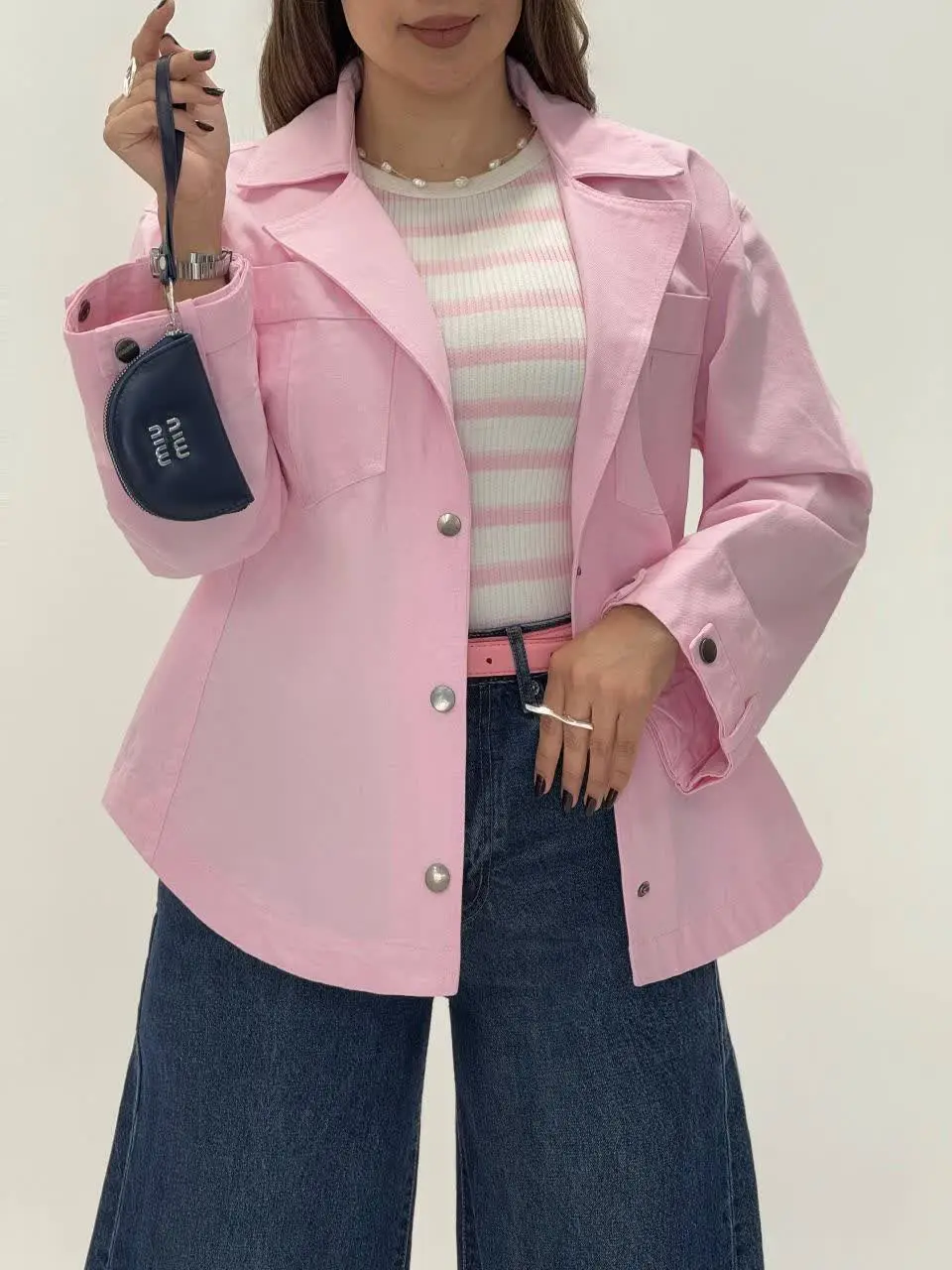 3605-کت کتان پاستیلی ( ایراددار )