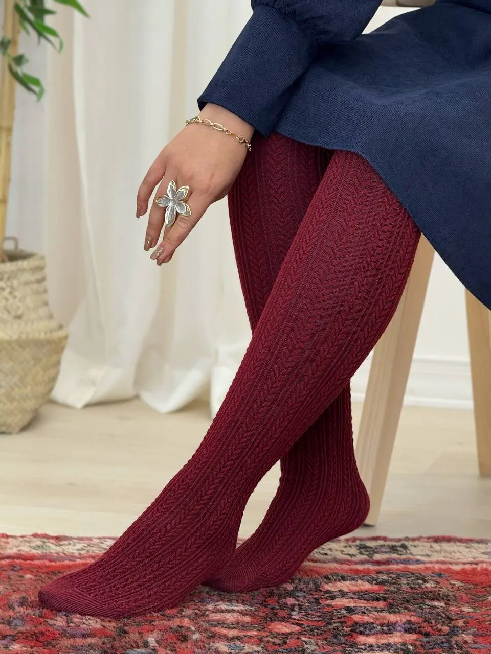 3613-جوراب شلواری گندمی