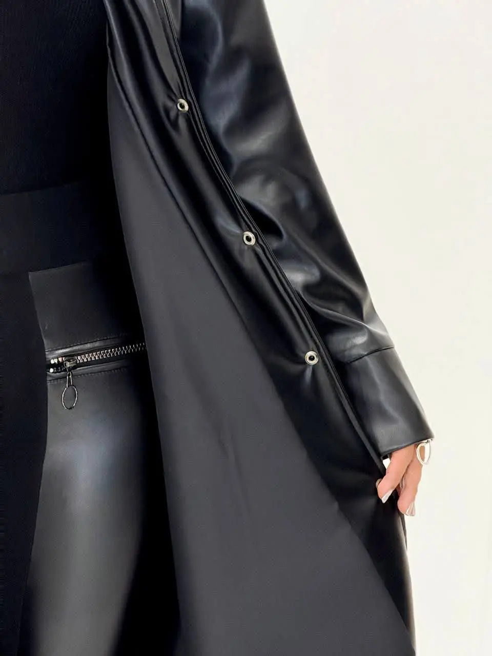 3692-پالتو چرم ژاکلین