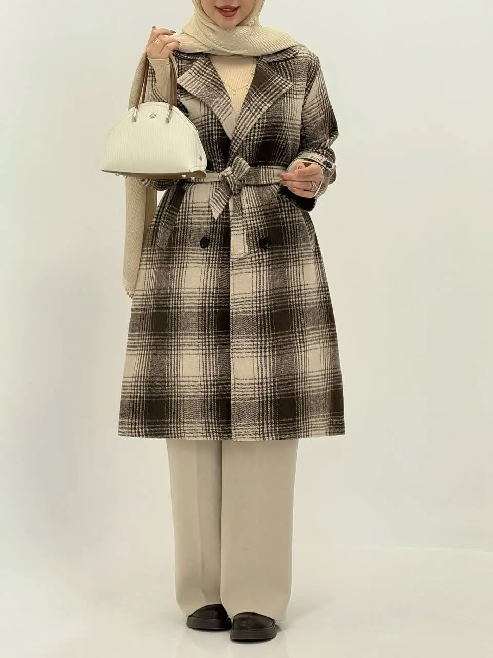 3697-پالتو چهارخونه آذین