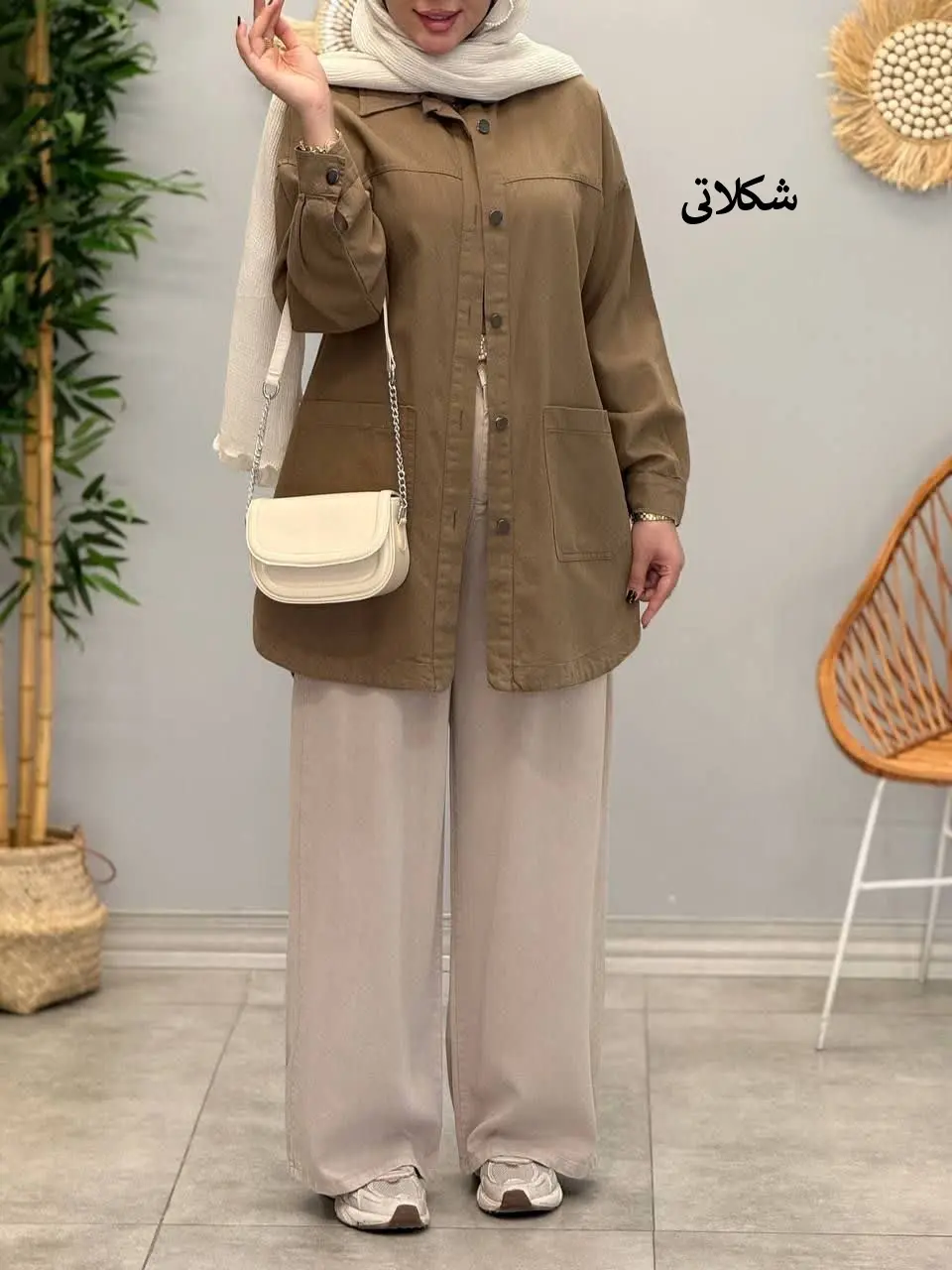 3379-مانتو کتان مرداس