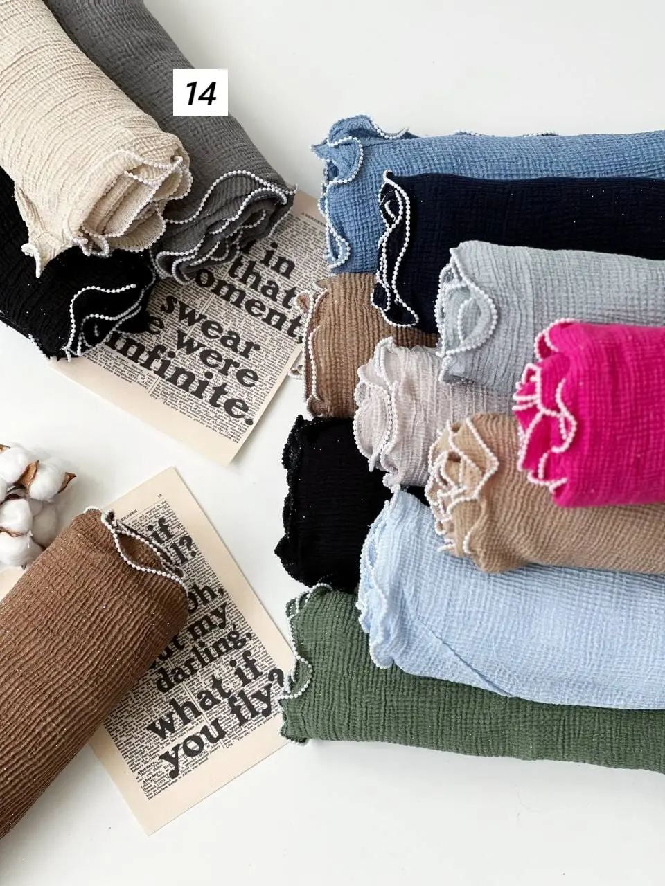 2015-شال وارداتی لبه مروارید