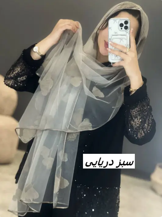 1152- شال تور مخمل رینا کد 2