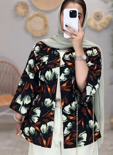 3443- شومیز گلشیفته جلو باز ( ایراد دار)