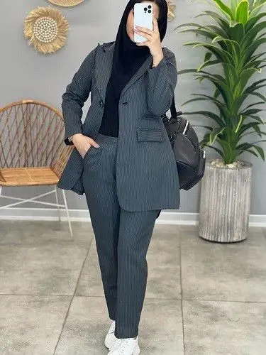 1424- ست کت شلوار اداری تک دکمه ( ایراد دار)