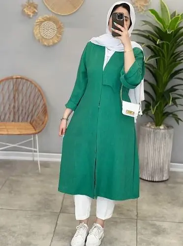 3451-مانتو آستین سگک آنجل (ایراد دار)