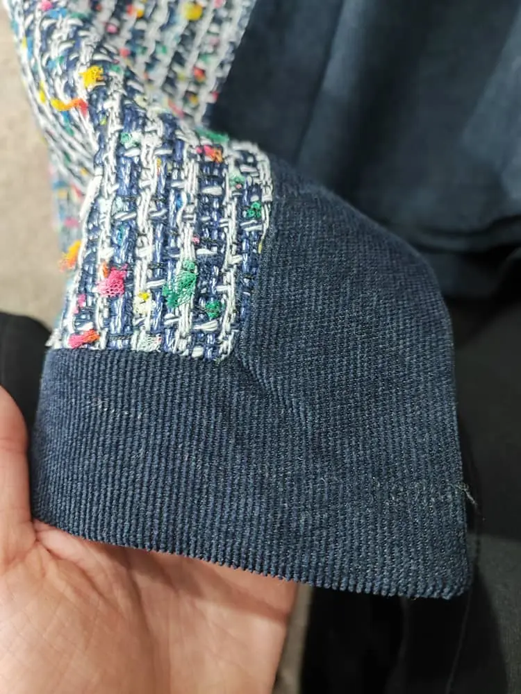 3805-کت و دامن شنل ( ایراددار )