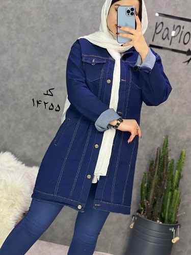 2224_مانتو جین آبی