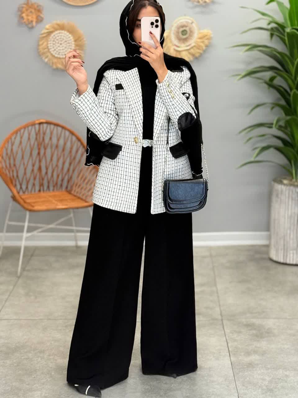 1839- پالتو شانل مزونی شاپرک