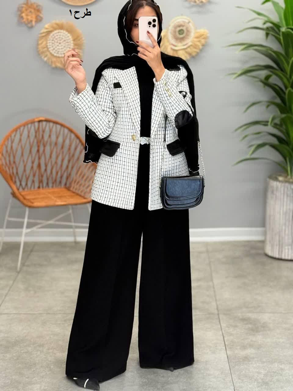 1839- پالتو شانل مزونی شاپرک