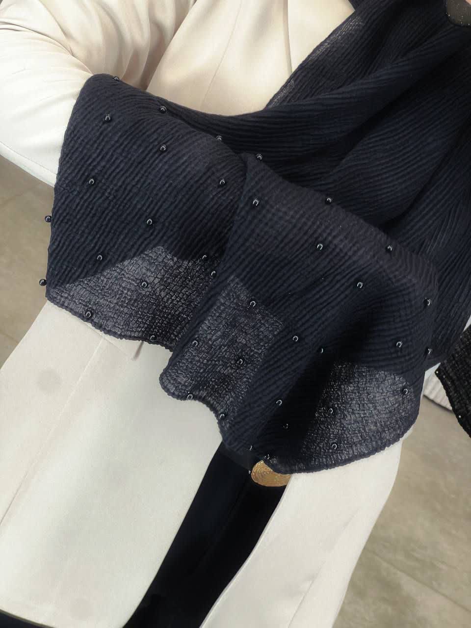 1841- شال مشکی دالیا