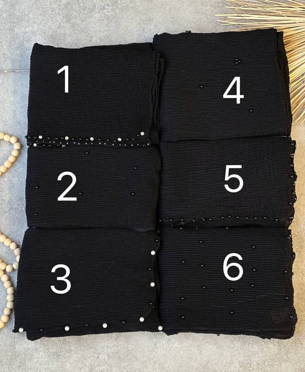 1841- شال مشکی دالیا