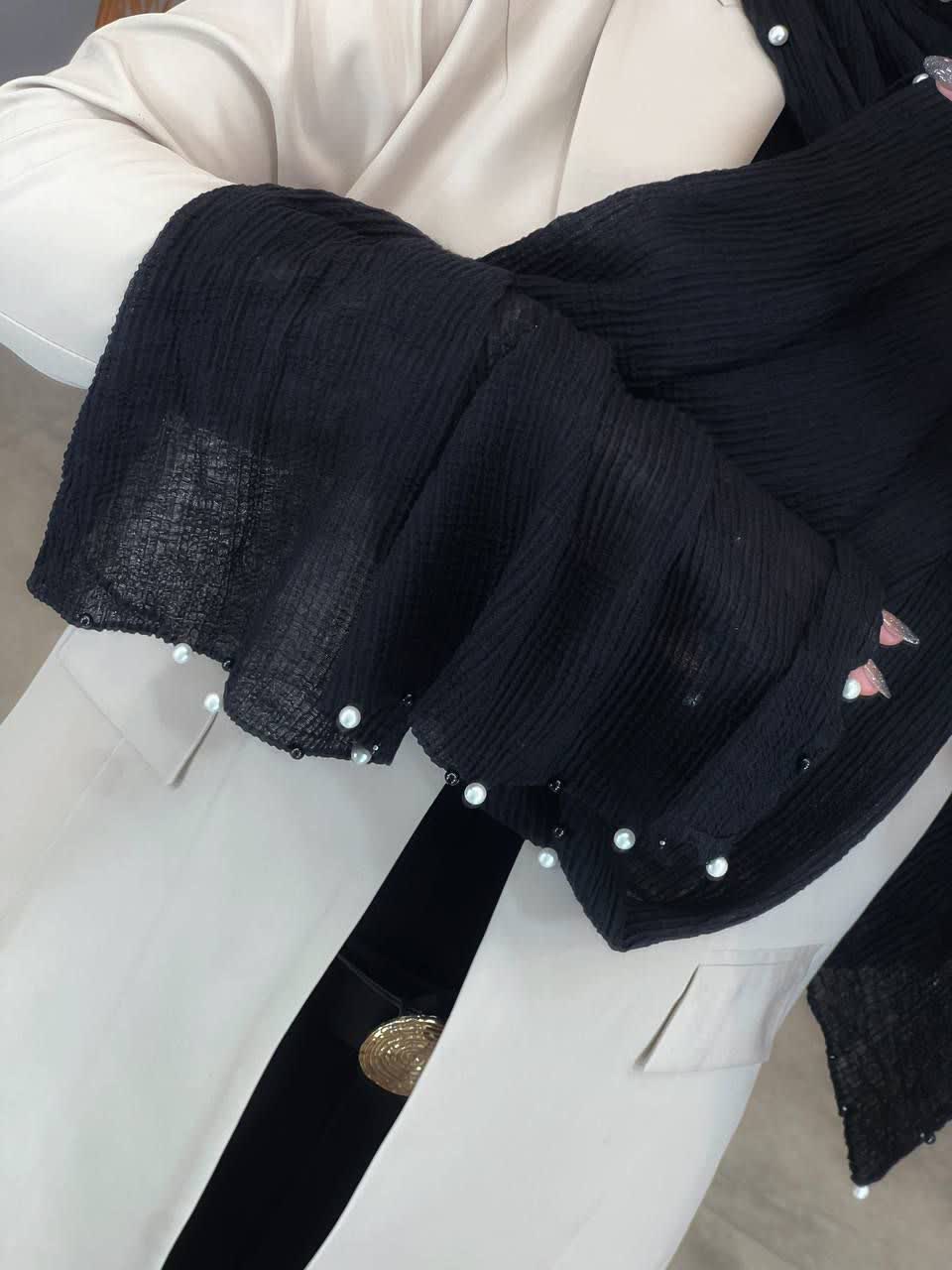 1841- شال مشکی دالیا