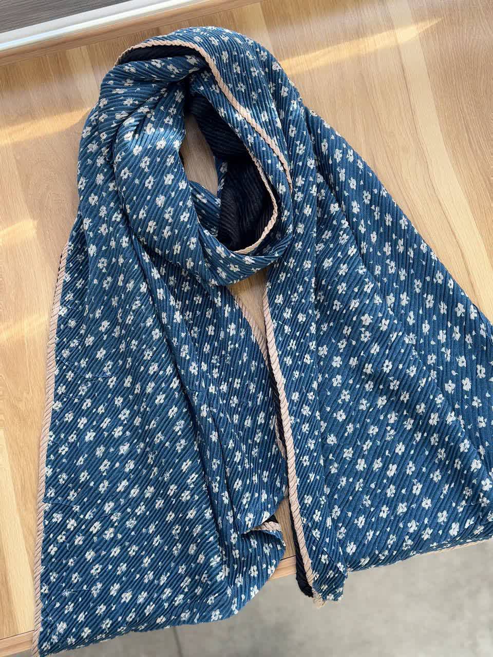 1843- شال دو لایه گلدار بنسای