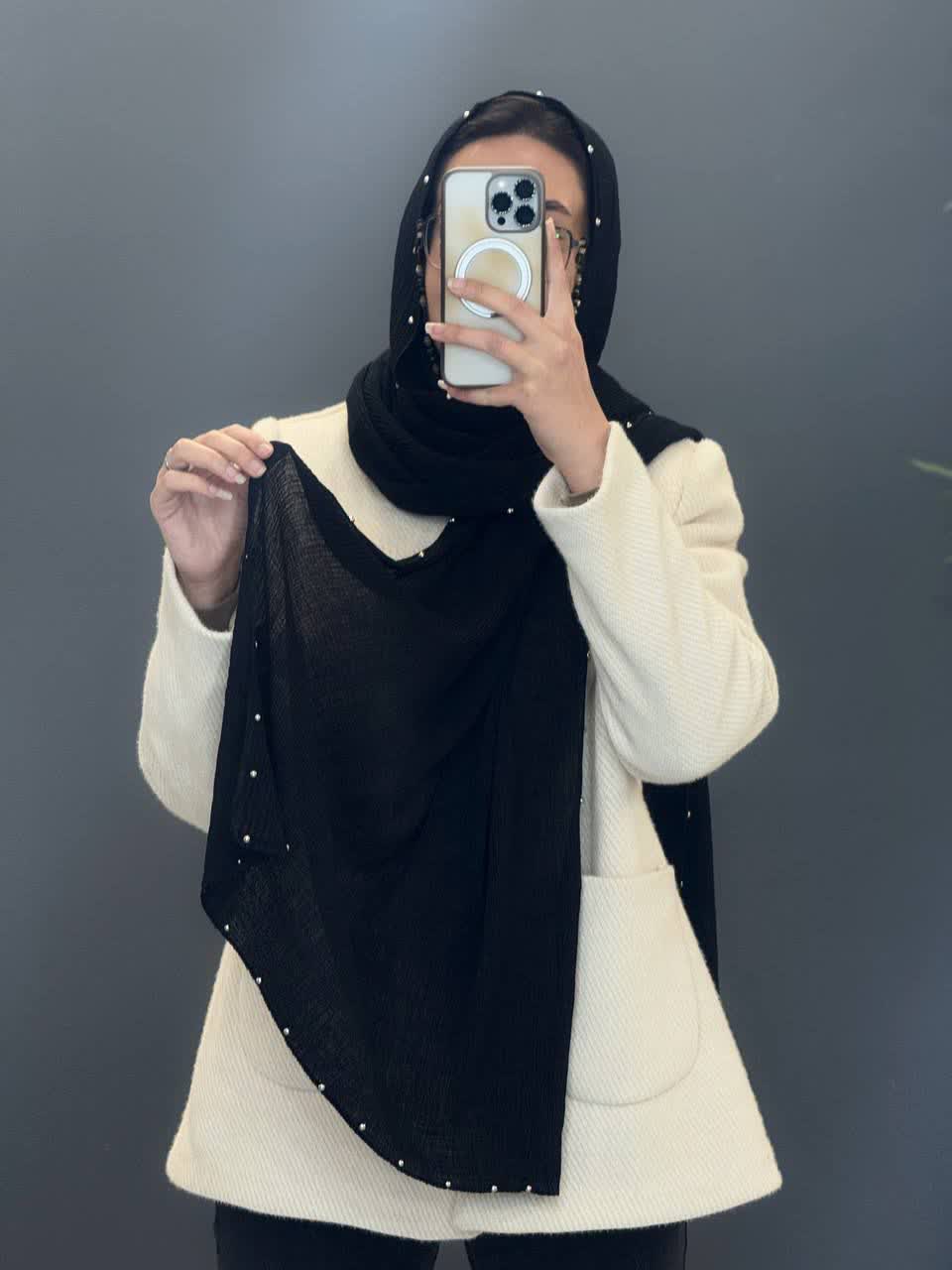 1847- شال دور مروارید