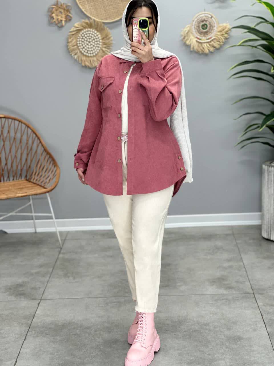 1850- مانتو شومیزی کبریتی