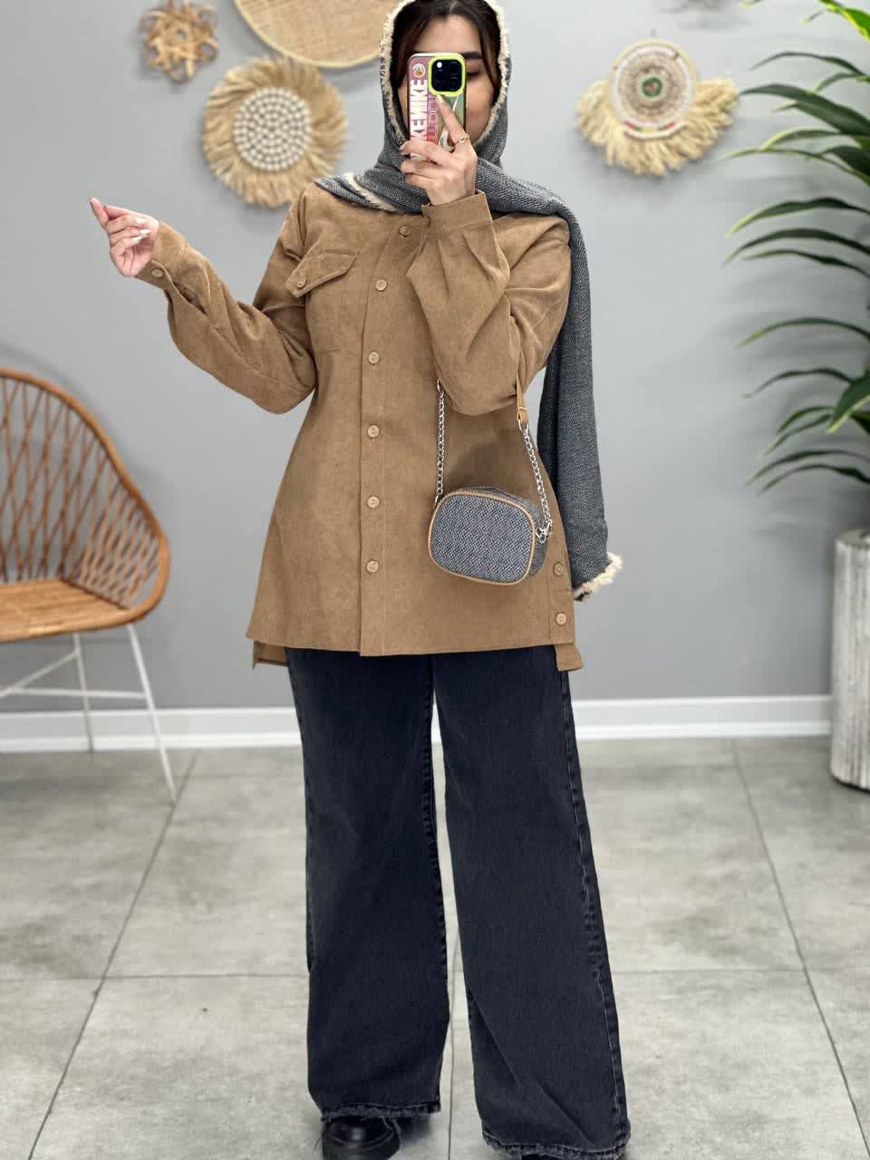 1850- مانتو شومیزی کبریتی