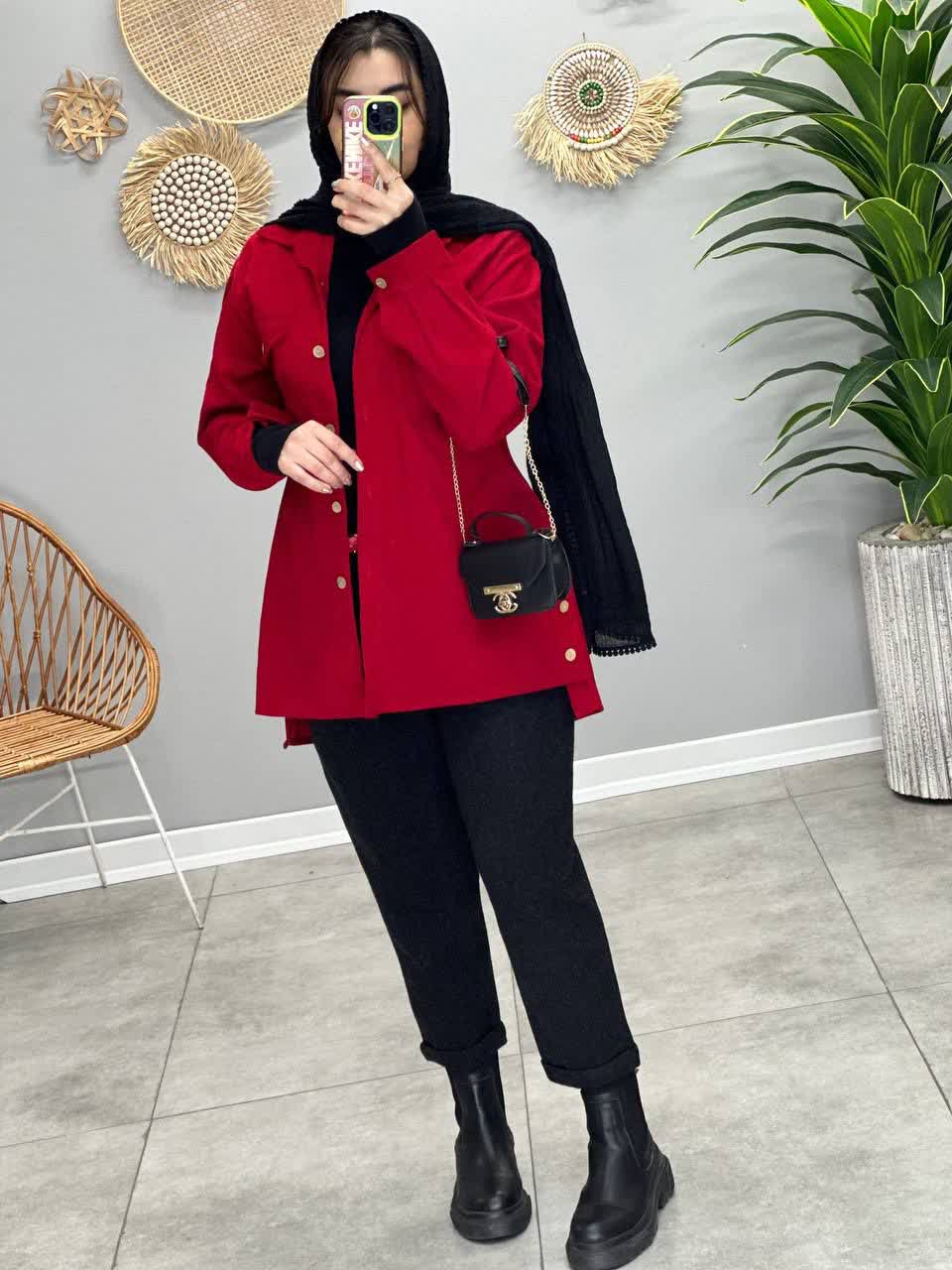 1850- مانتو شومیزی کبریتی