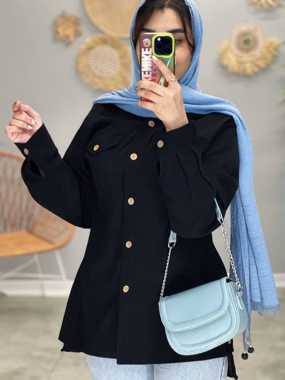 1850- مانتو شومیزی کبریتی