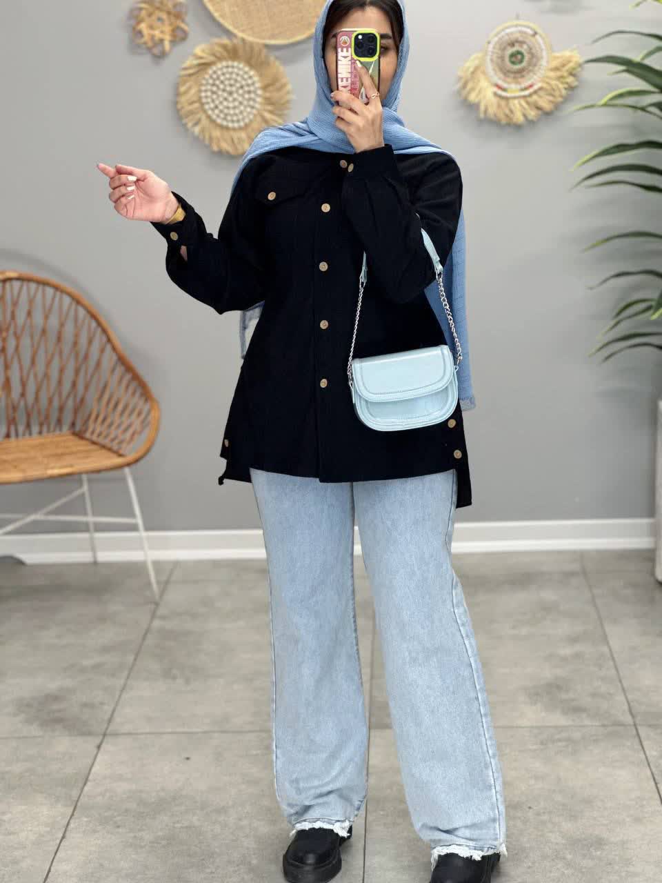 1850- مانتو شومیزی کبریتی