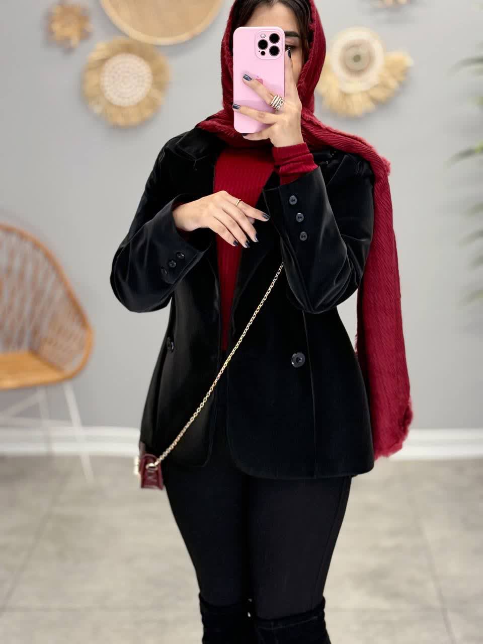 1851- پالتو چرم ماهرخ