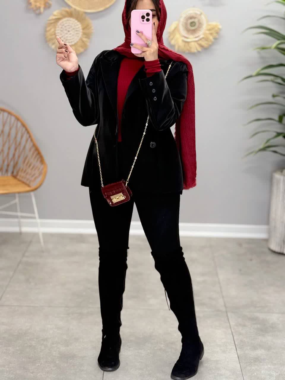 1851- پالتو چرم ماهرخ