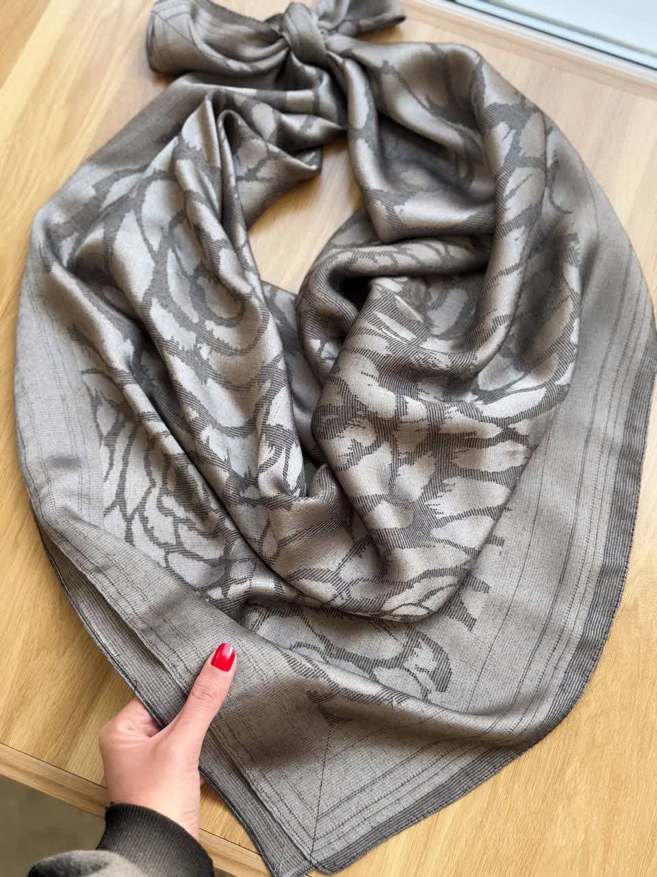 1862- روسری ژاکارد ابریشم