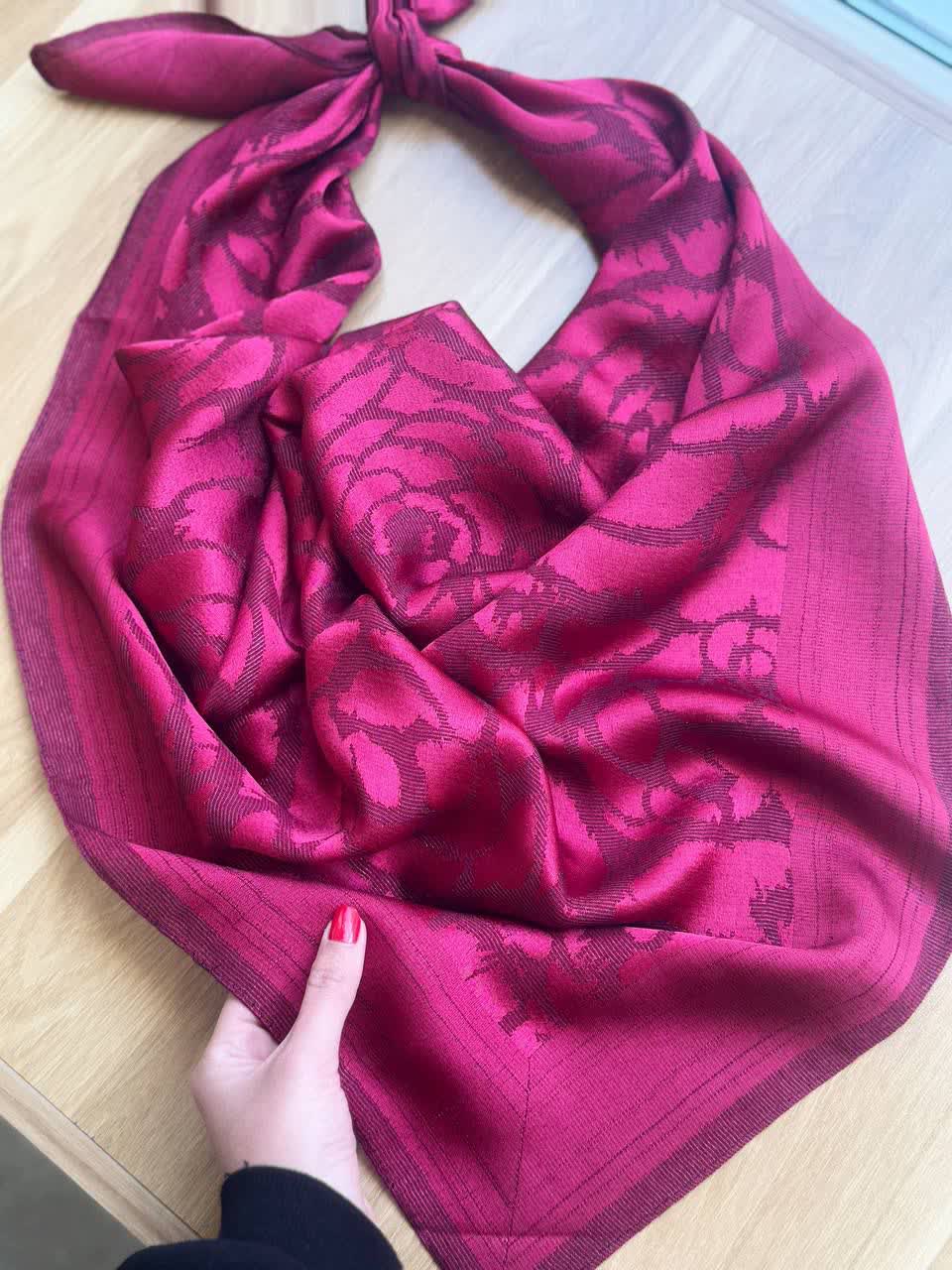 1862- روسری ژاکارد ابریشم