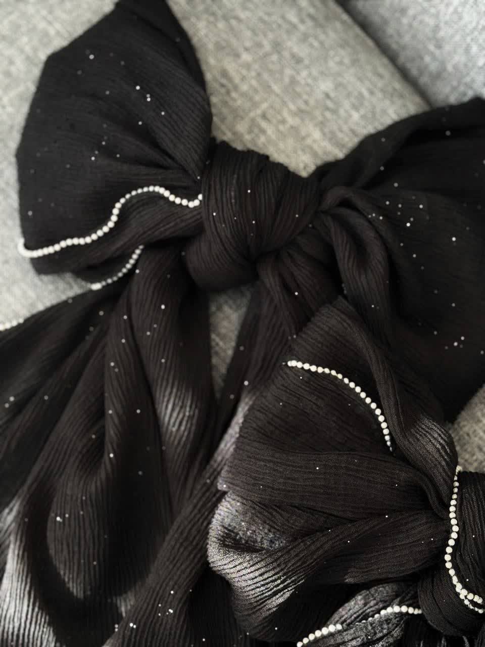 1863- شال شاین لبه مروارید مشکی (ویژه محرم)