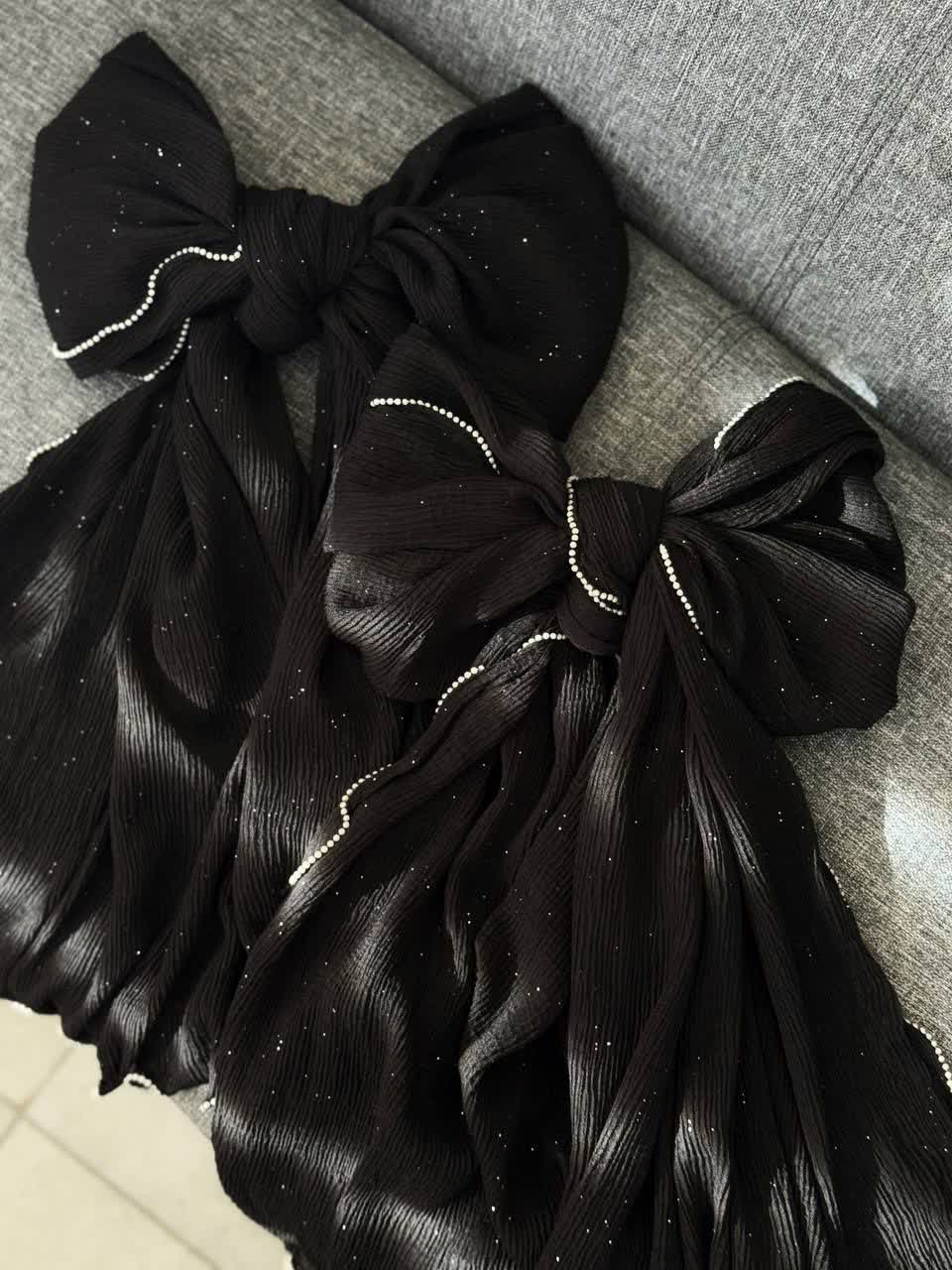 1863- شال شاین لبه مروارید مشکی (ویژه محرم)