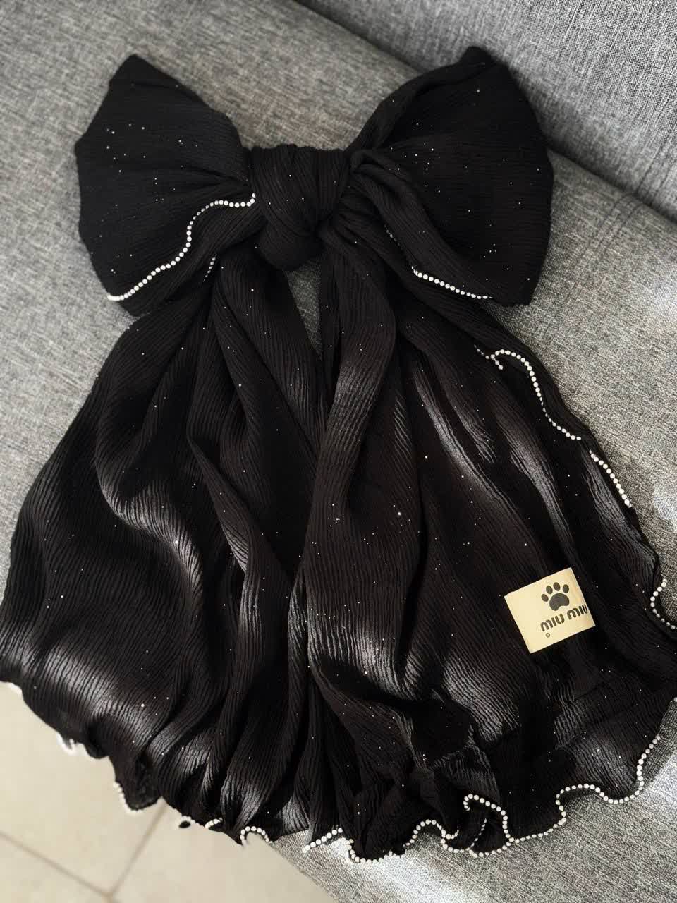 1863- شال شاین لبه مروارید مشکی (ویژه محرم)