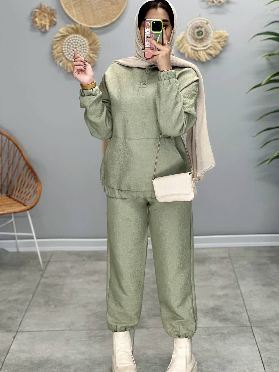 1873- ست اسپرت هودی و شلوار ناتالی