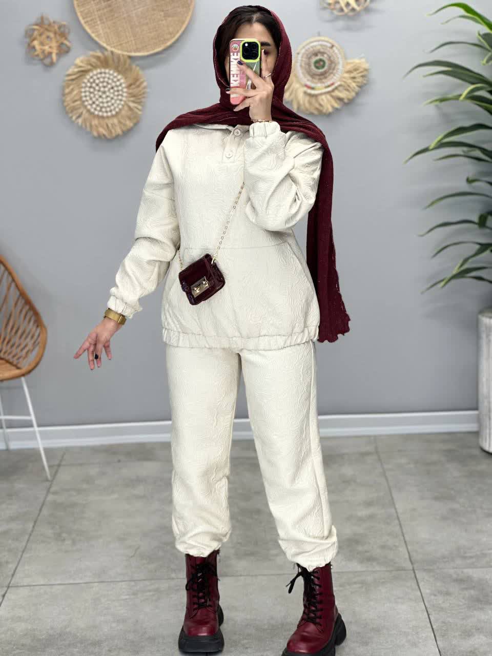 1873- ست اسپرت هودی و شلوار ناتالی