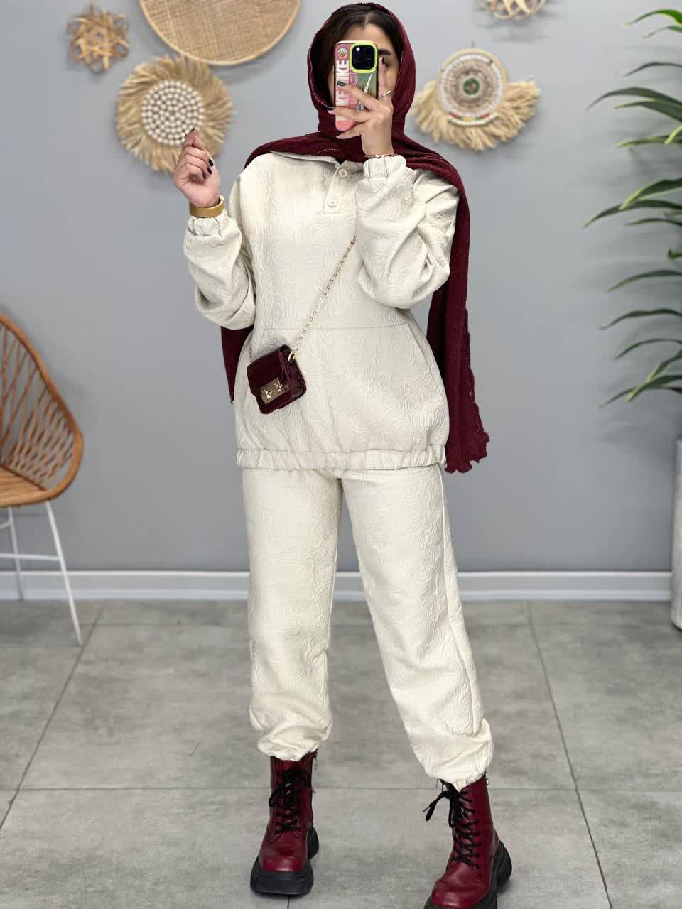 1873- ست اسپرت هودی و شلوار ناتالی