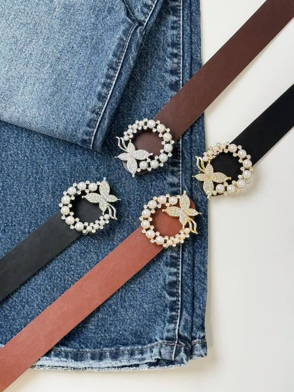 1885- کمربند فول نگین پروانه