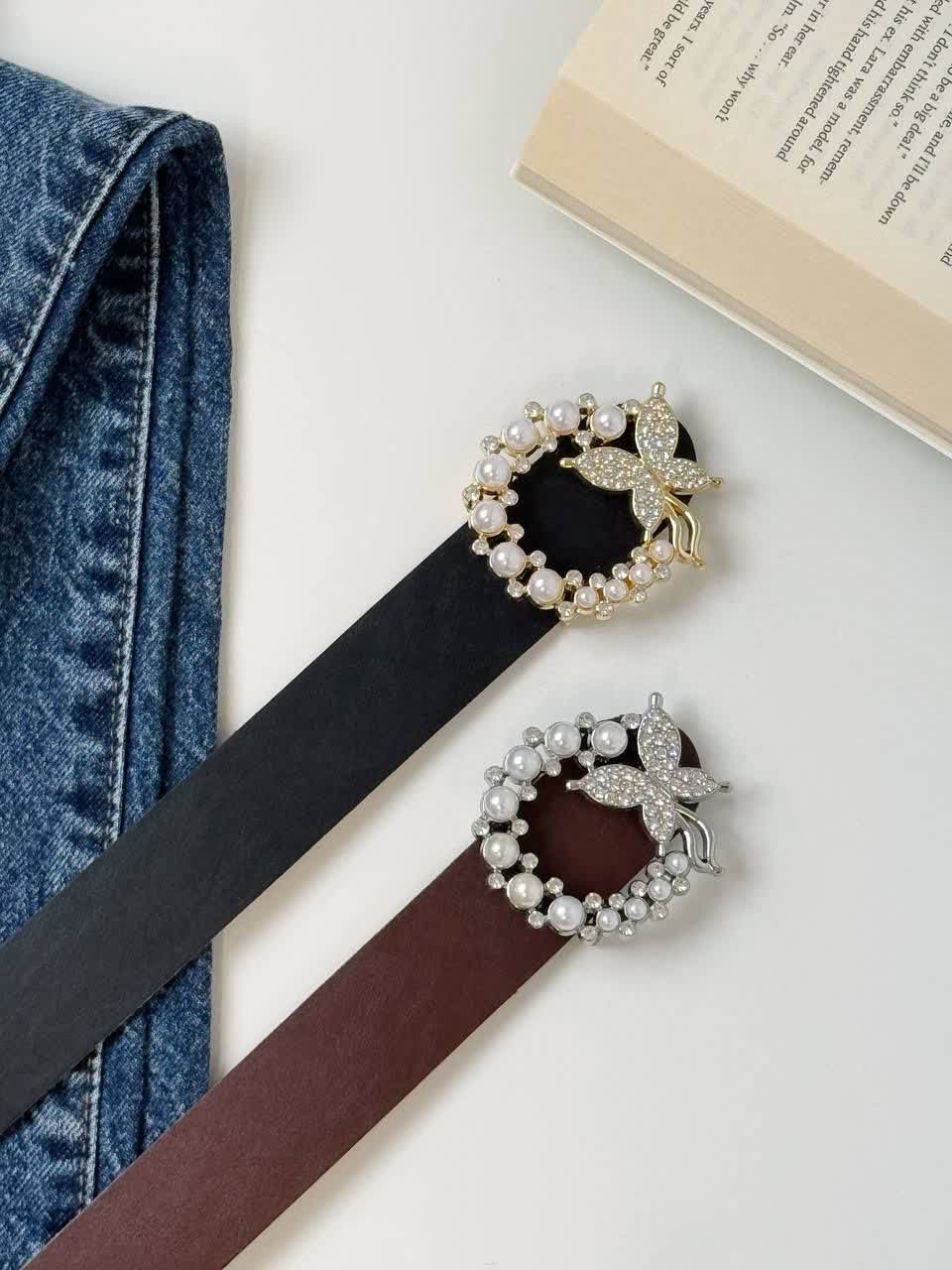 1885- کمربند فول نگین پروانه