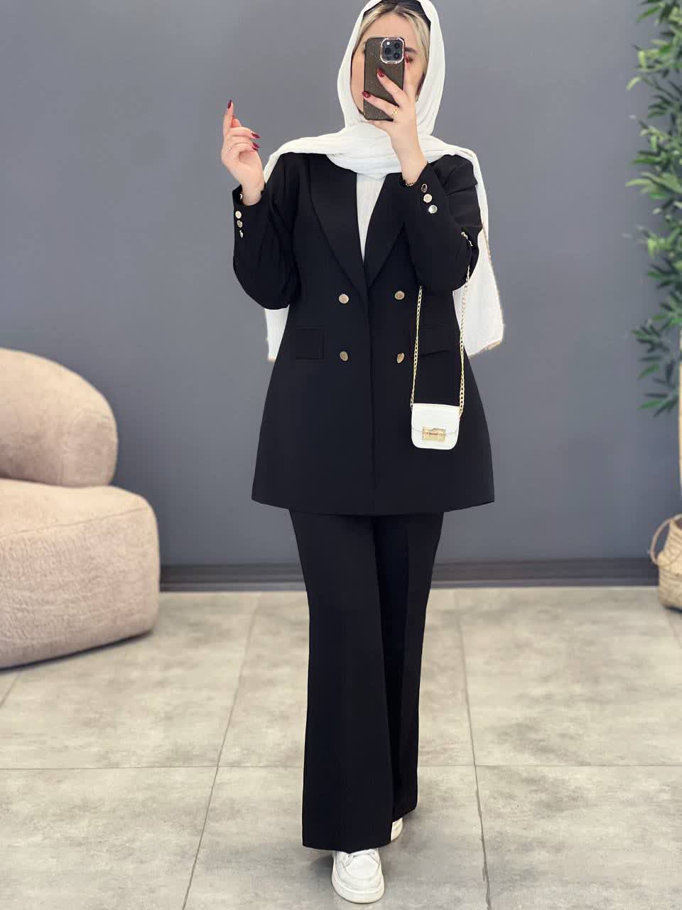 1892- کت و شلوار مشکی نفیس (ویژه محرم)