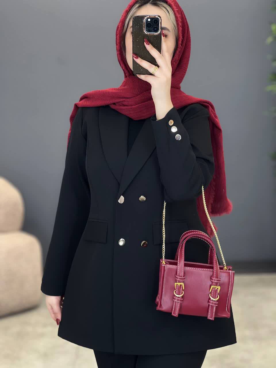 1892- کت و شلوار مشکی نفیس (ویژه محرم)