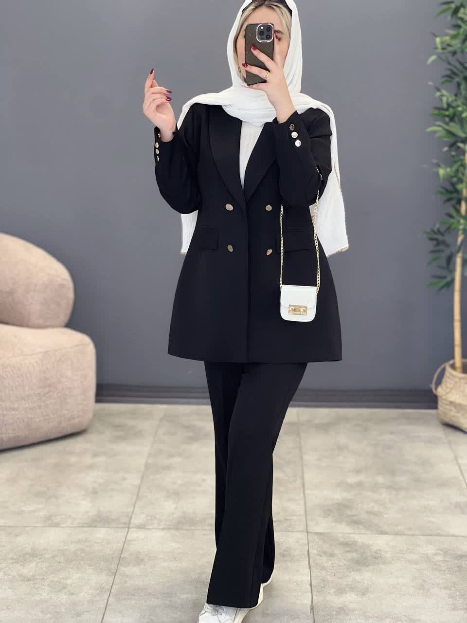 1892- کت و شلوار مشکی نفیس (ویژه محرم)