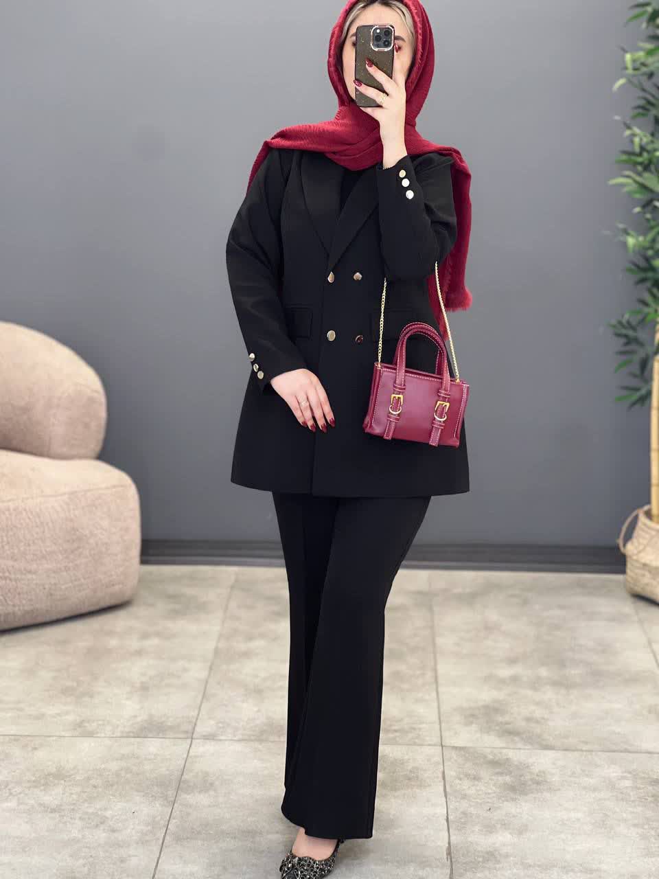 1892- کت و شلوار مشکی نفیس (ویژه محرم)