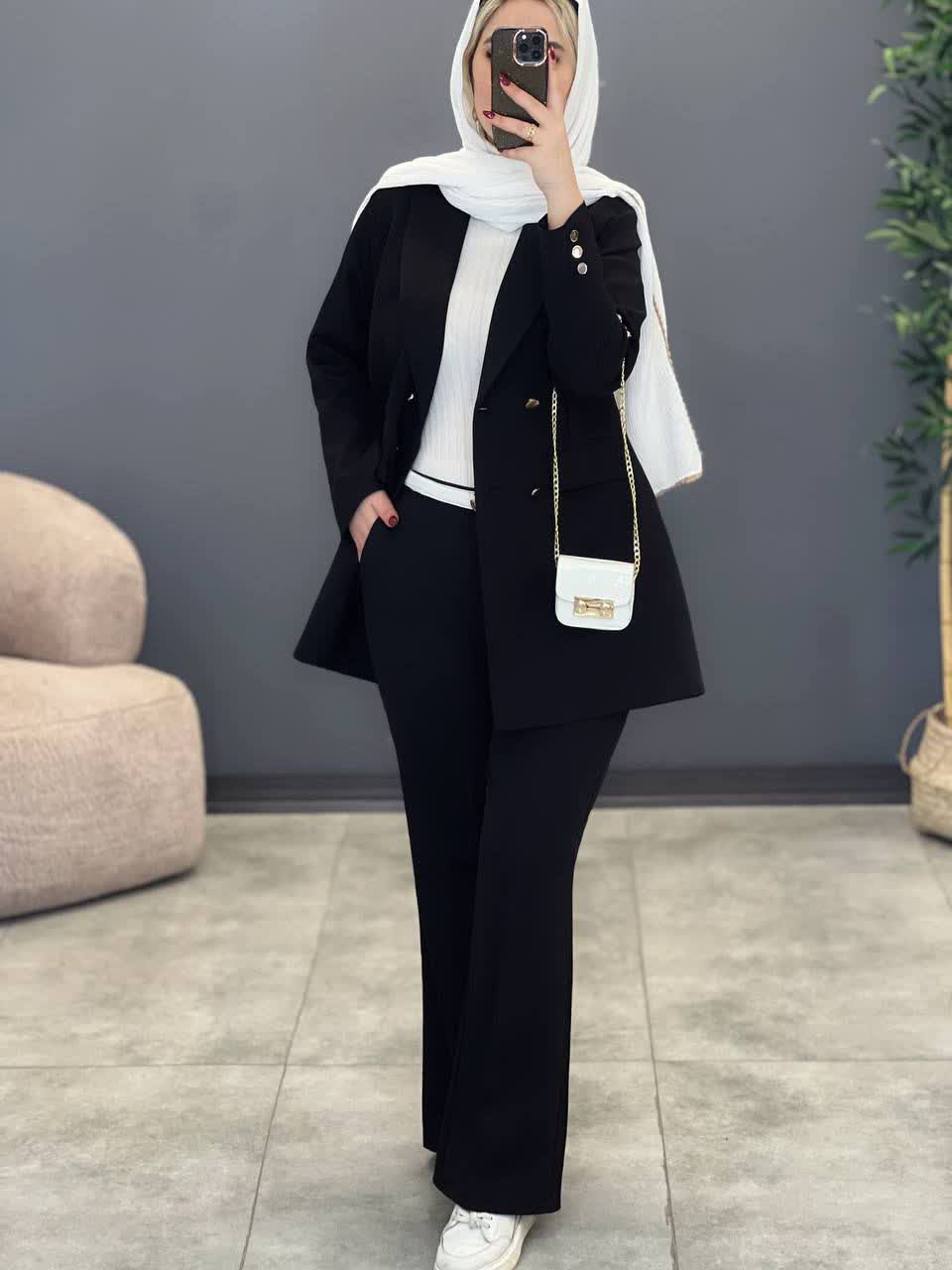 1892- کت و شلوار مشکی نفیس (ویژه محرم)