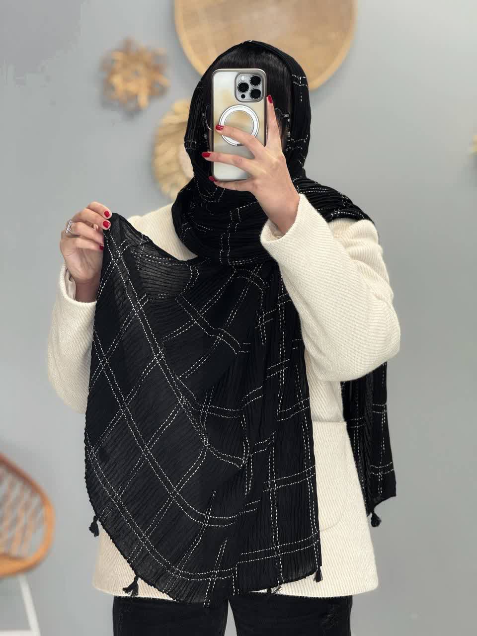 1894- شال مشکی زارا