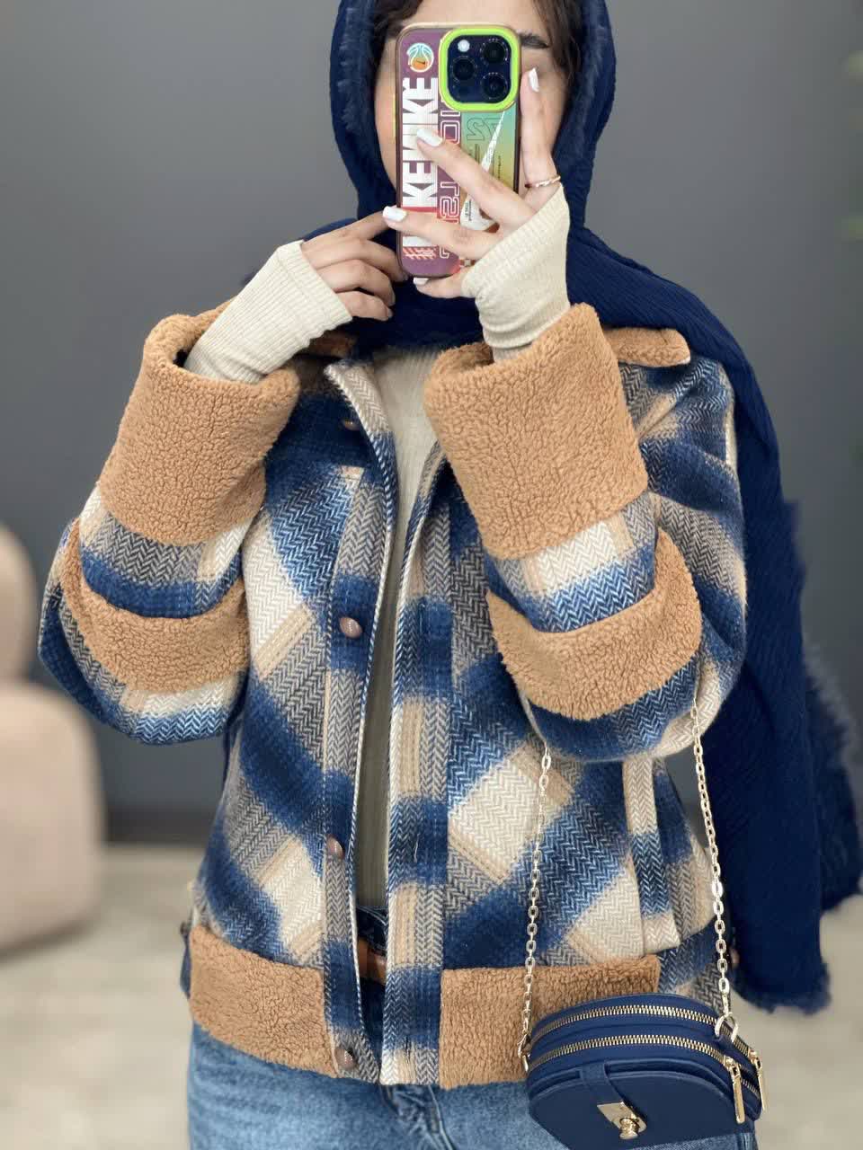 1909- پالتو چهارخونه منگو