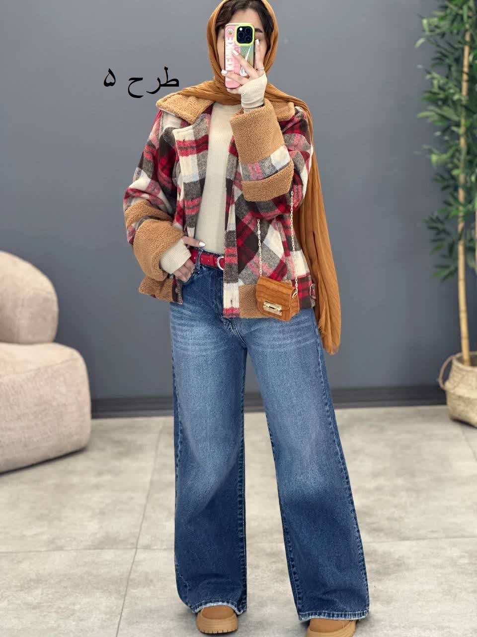 1909- پالتو چهارخونه منگو