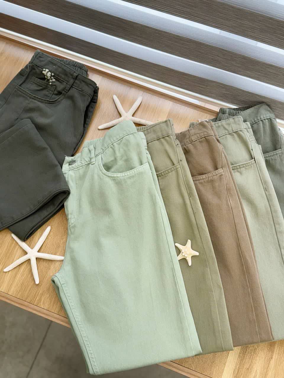 1952- شلوار مام فیت کتان