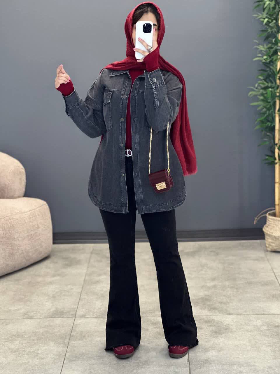 1441- کت جین دو جیب اسپرت